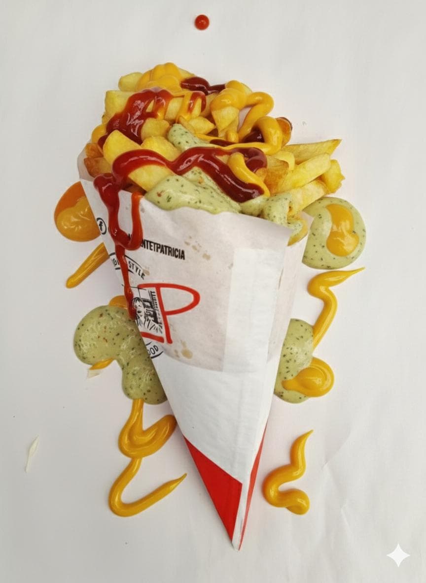 Friture dorée et croustillante servie en cornet